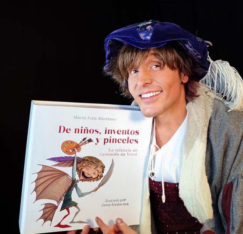 Mario Iván Martínez amplía su colección con un nuevo libro dedicado a la infancia de Leonardo da Vinci