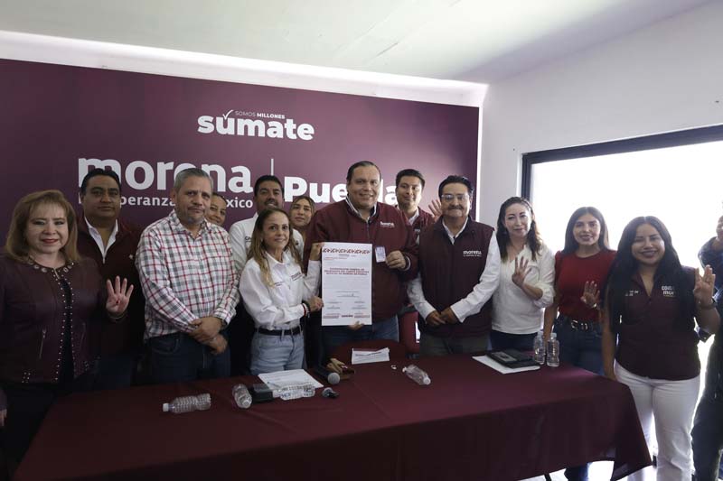 Claudia Hernández y Pablo Salazar llegan a Morena Puebla rumbo a elecciones 2027