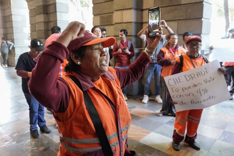 Naranjitas piden un mejor aumento salarial, exigen diálogo municipal