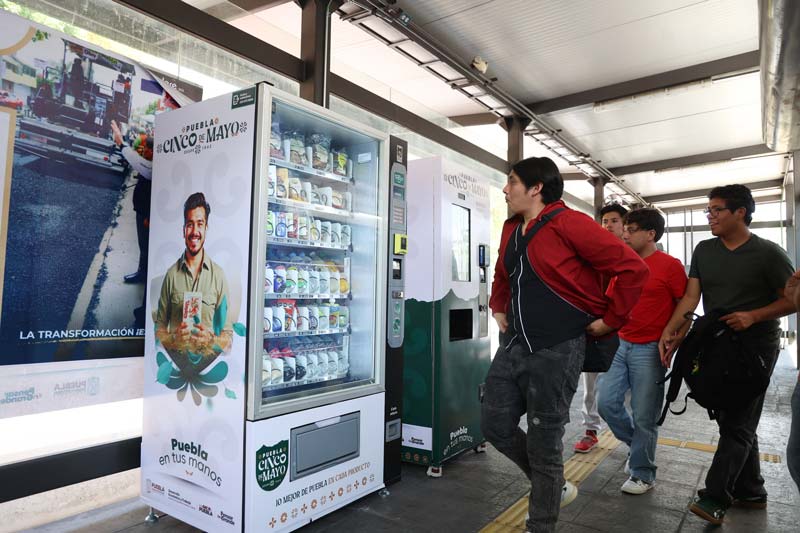 RUTA Puebla, máquinas expendedoras, gobierno de Puebla