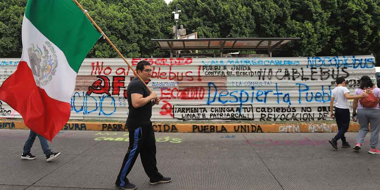 Protestan contra Cablebús