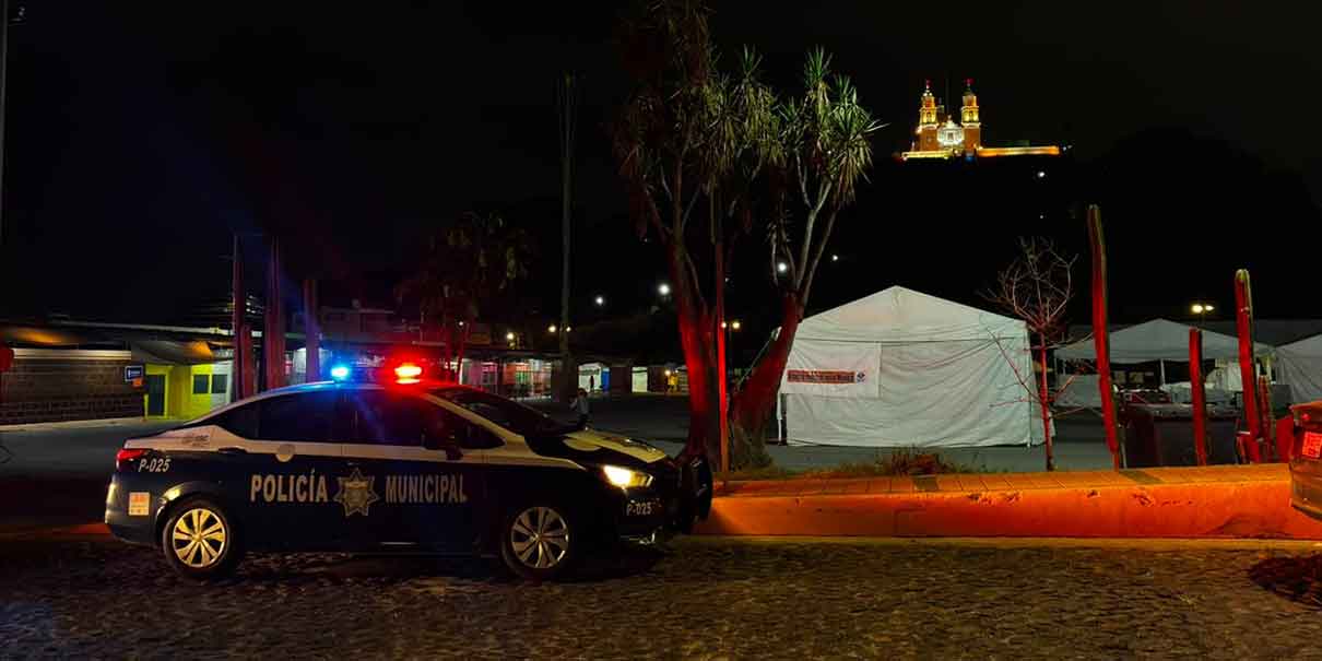 Operativos en San Pedro Cholula