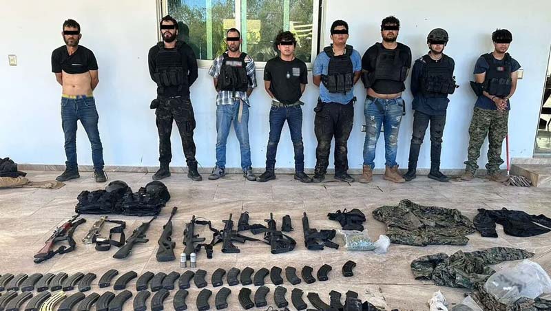 Operativo en Sinaloa deja un muerto, nueve detenidos y armas decomisadas a Los Chapitos