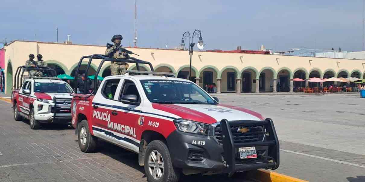 Operativo en San Pedro Cholula