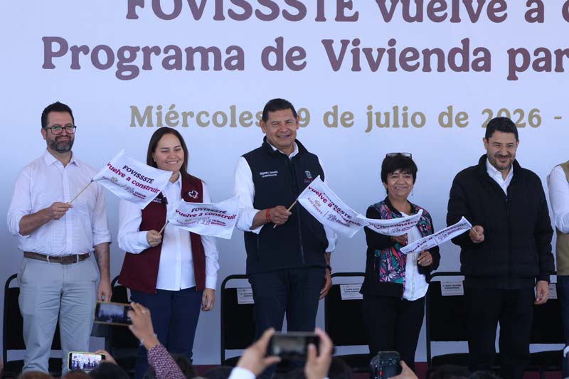 Alejandro Armenta destacó el apoyo de Claudia Sheinbaum para impulsar vivienda digna para trabajadores