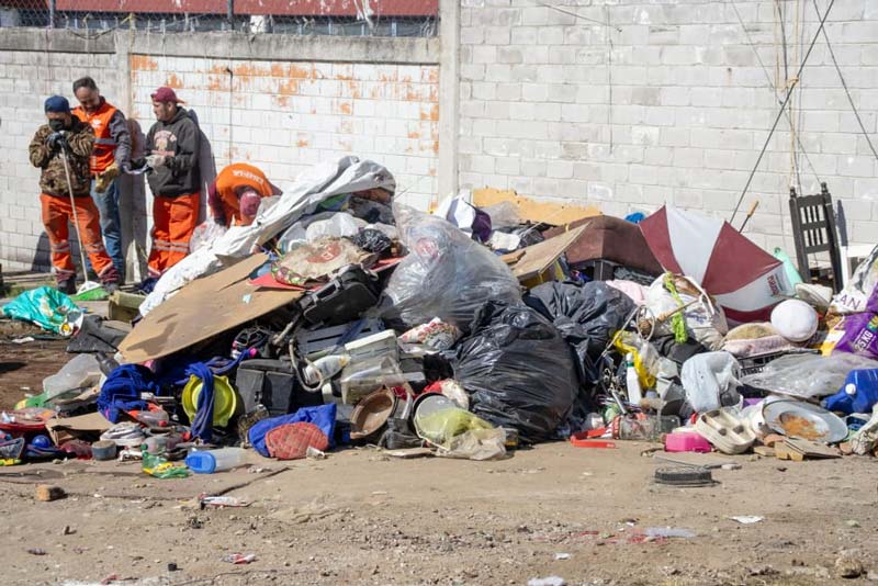Puebla refuerza limpieza urbana con operativo en Villa Verde
