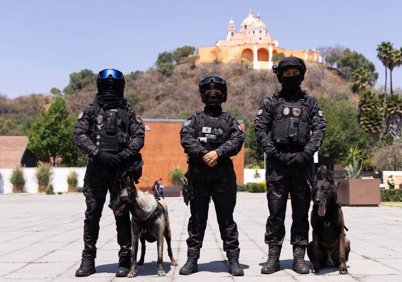 Refuerzan seguridad en San Andrés Cholula por Semana Santa 2026