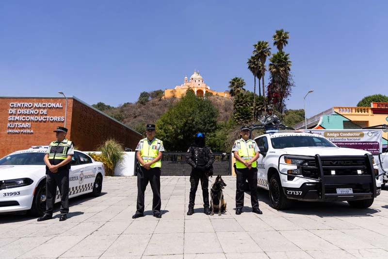 Refuerzan seguridad en San Andrés Cholula por Semana Santa 2026