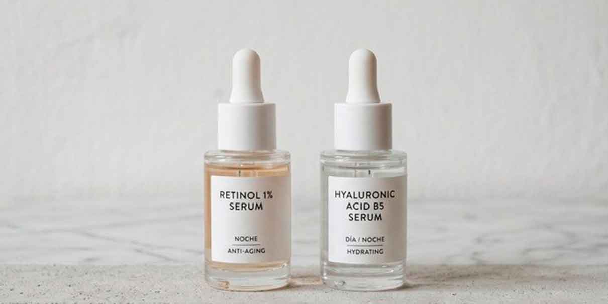Uso de retinol y el ácido hialurónico