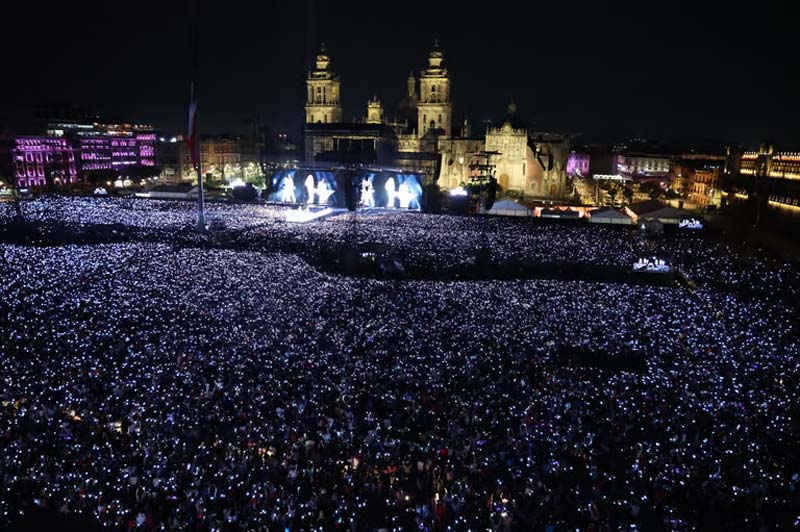 Shakira impone récord en el Zócalo CDMX: 400 mil personas la acompañan en cierre histórico