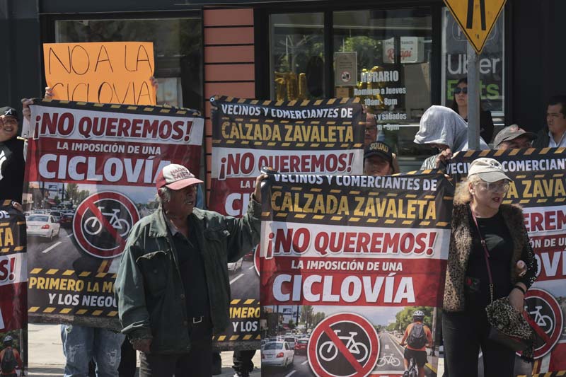 Sí o si la ciclovía en la zona de Zavaleta, las protestas no la frenarán