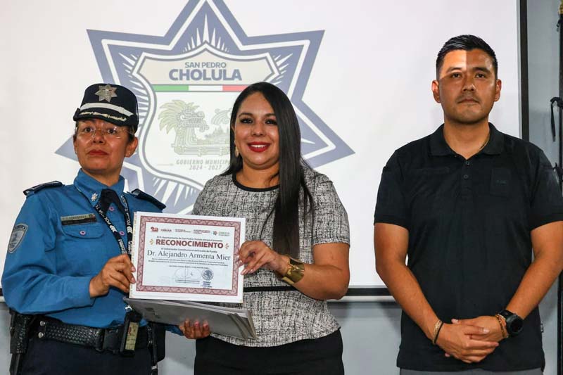 Tonantzin Fernández impulsa capacitación policial para fortalecer turismo en Cholula