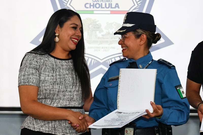 Tonantzin Fernández impulsa capacitación policial para fortalecer turismo en Cholula