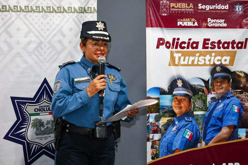 Tonantzin Fernández impulsa capacitación policial para fortalecer turismo en Cholula
