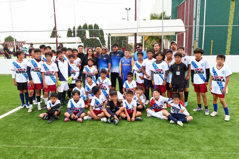 Topos FC Puebla lleva el fútbol inclusivo a jóvenes de San Pedro Cholula