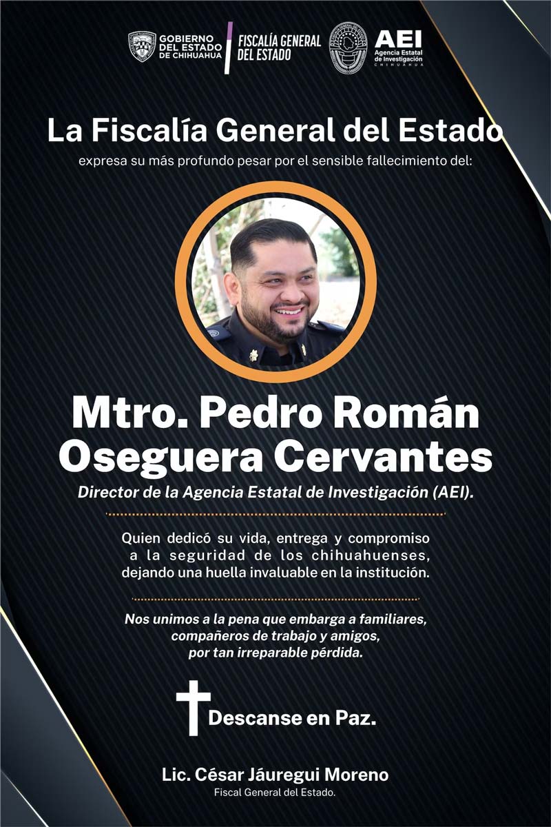 <blockquote class="twitter-tweet"><p lang="es" dir="ltr">Lamentamos profundamente la trágica pérdida de dos miembros del personal de la Embajada de los Estados Unidos, del Director de la Agencia Estatal de Investigación (AEI) de Chihuahua y de un elemento de dicha agencia en este accidente. Reconocemos su dedicación y sus incansables…</p>&mdash; Embajador Ronald Johnson (@USAmbMex) <a href="https://twitter.com/USAmbMex/status/2045966644187722038?ref_src=twsrc%5Etfw">April 19, 2026</a></blockquote> <script async src="https://platform.twitter.com/widgets.js" charset="utf-8"></script>