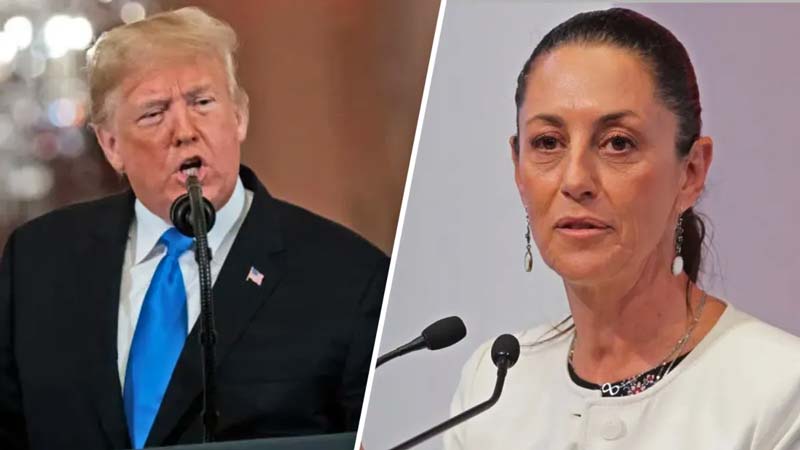 Donald Trump y Claudia Sheinbaum.