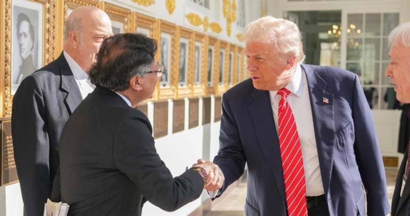Trump y Petro discuten redes criminales en histórico encuentro en la Casa Blanca