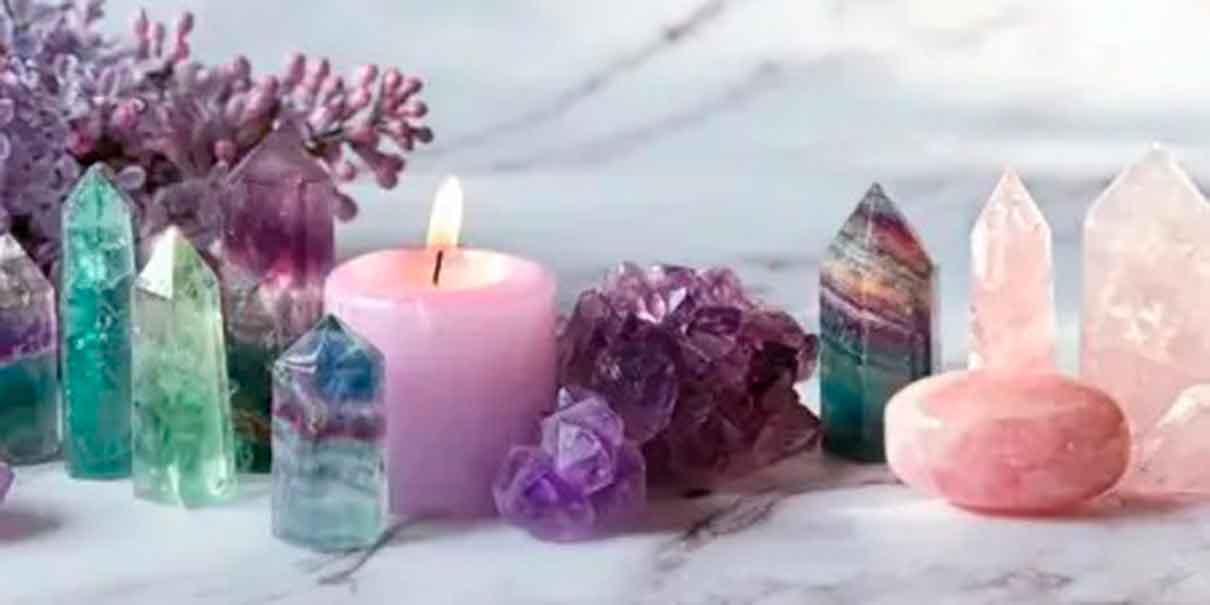 Velas y cuarzos