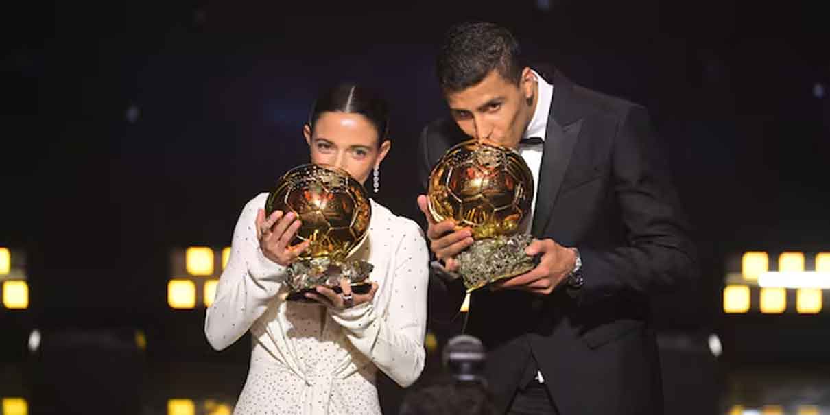 VIDEOS. Rodri Y Aitana Bonmatí Ganan El Balón De Oro 2024 | Diario Puntual