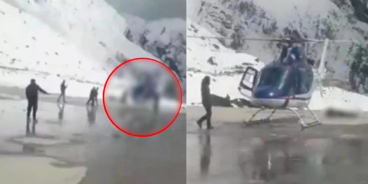 Funcionario intenta tomar 'selfie' en helicóptero y muere al ser golpeado por las hélices
