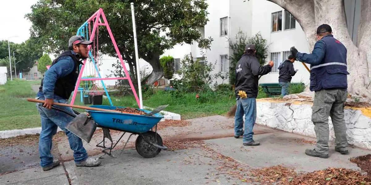 Luce nueva imagen el Fovissste San Manuel con jornada de limpieza