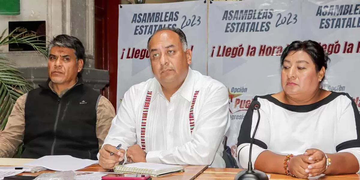 Movimiento Poblano por la 4T a favor de los debates entre aspirantes a la gubernatura de Puebla 