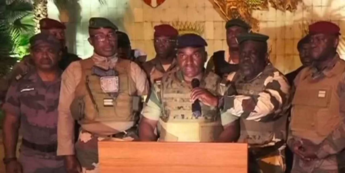 Tras reelección del presidente Ali Bongo, militares anuncian golpe de Estado en Gabón, África