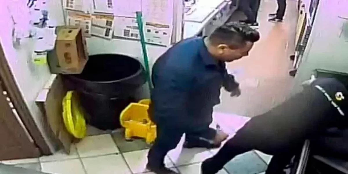 VIDEOS. Sujeto golpe4 a empleado de Subway de San Luis Potosí; exigía atención rápida