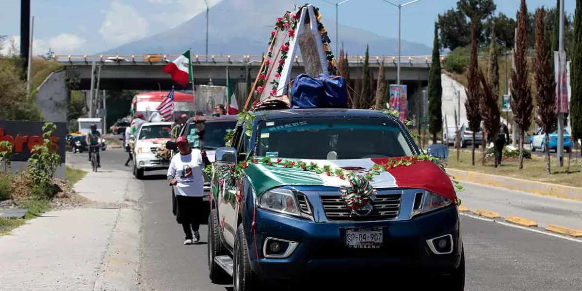 Antorcha Guadalupana llega a Puebla