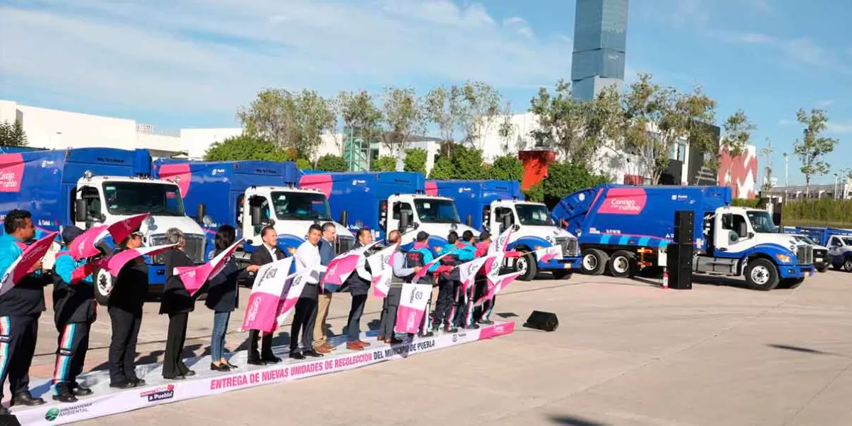 La capital poblana cuenta con 65 nuevas unidades de recolección de basura