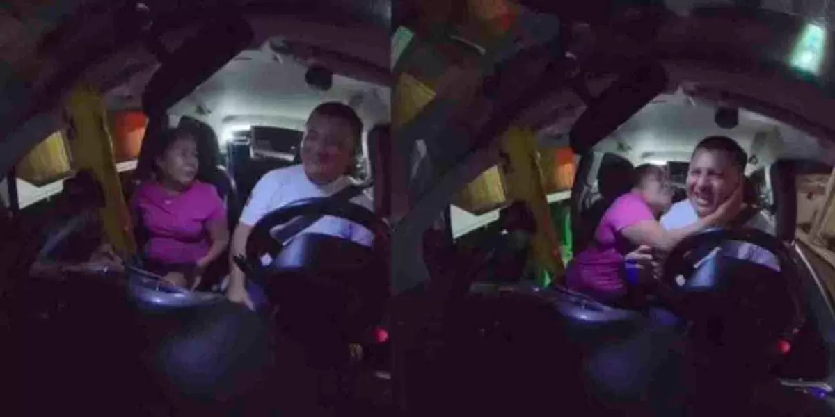 VIDEO. En Cancún, ebria sin dinero se pone cariñosa con taxista porque la llevó gratis