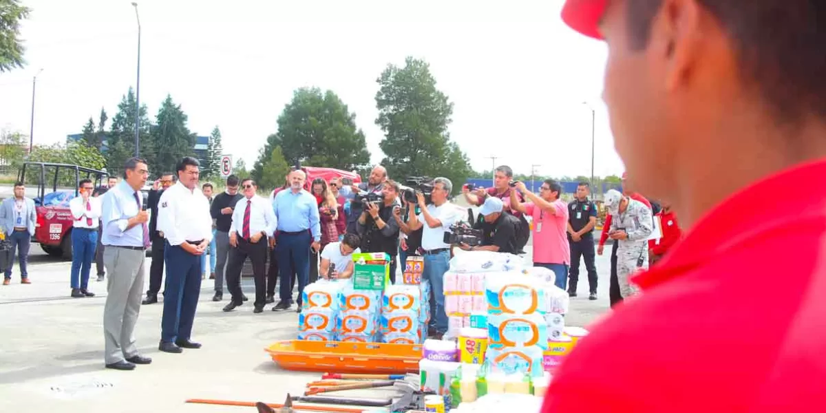 Puebla mandó brigada para apoyar a damnificados de Guerrero