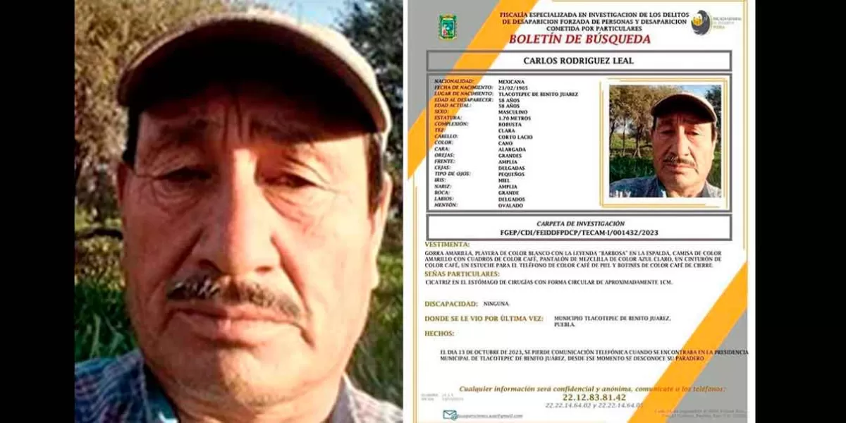 Aparece con vida activista Carlos Rodríguez Leal; acusan a edil de Tlacotepec de su desaparición 