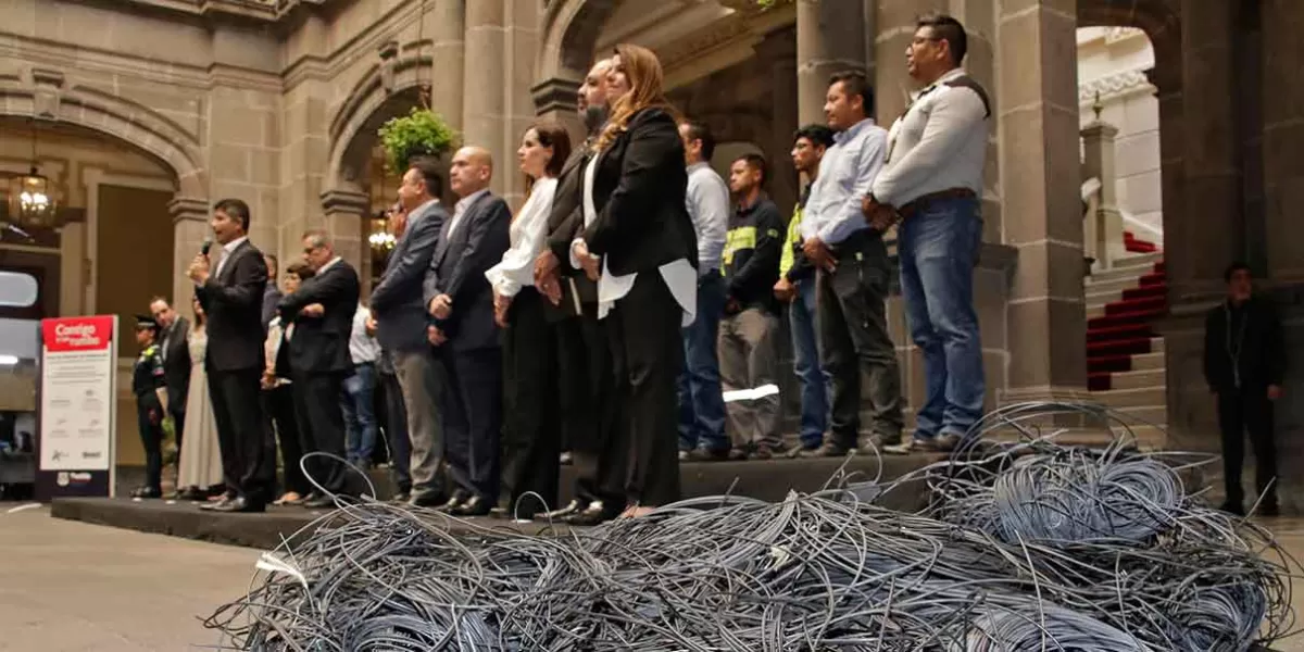 Habrá limpia de cableado en la ciudad de Puebla para mejorar imagen