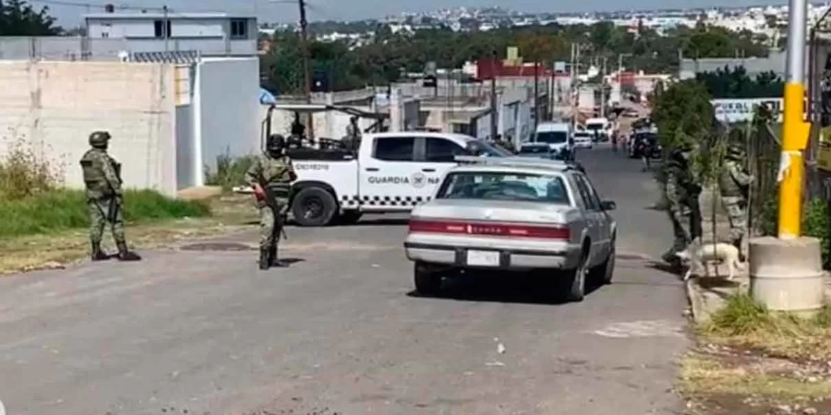 Inmuebles de “Los González” en Amozoc son cateados por Fiscalía, militares y Guardia Nacional