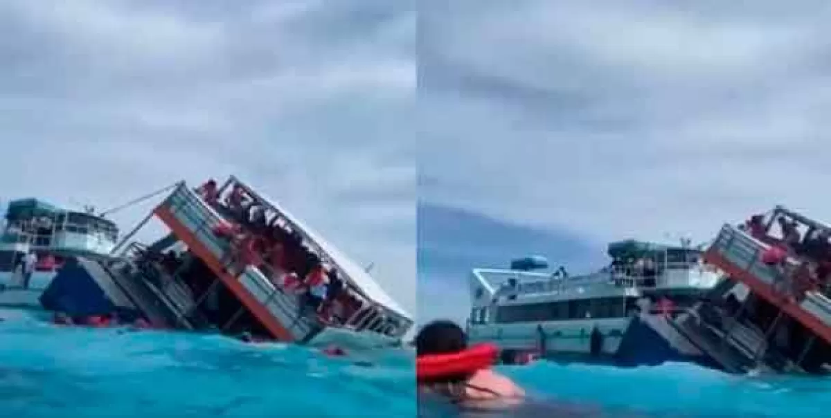 VIDEOS. Fallece mujer tras hundirse embarcación la isla de Blue Lagoon en Bahamas