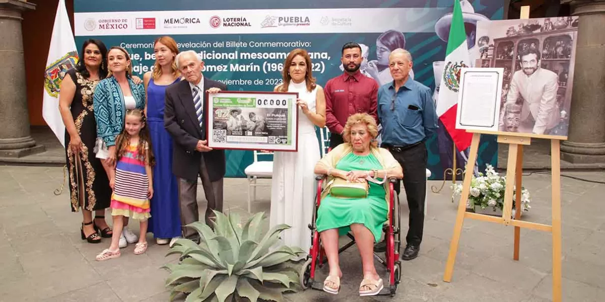Lotería Nacional lanza billete conmemorativo: El pulque para homenajear a Javier Gómez Marín
