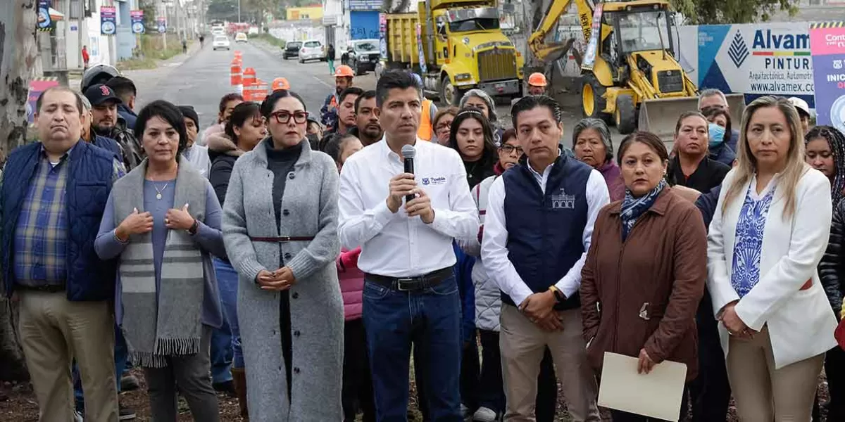 Inicia obra de red pluvial en Santa María la Rivera y San Felipe Hueyotlipan
