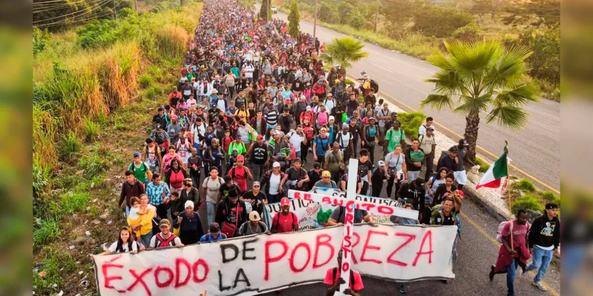 Miles de migrantes continúan con su caravana, destino: El sueño americano 
