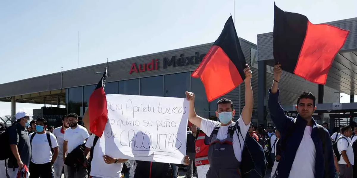 AUDI Puebla en HUELGA; trabajadores rechazaron 6.5% de alza salarial