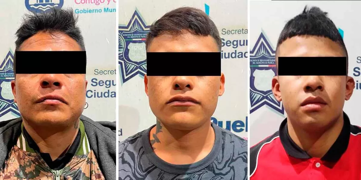 Atrapan a tres sujetos en la Reserva Territorial Atlixcáyotl; llevaban arma y droga