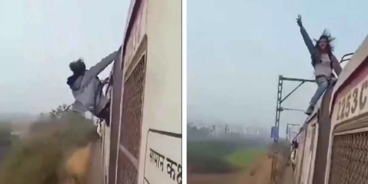 Por grabar un video para TikTok, joven sufre accidente arriba de un tren