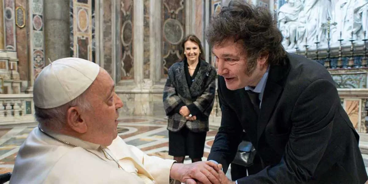 Recibe Papa Francisco a Javier Milei en el Vaticano