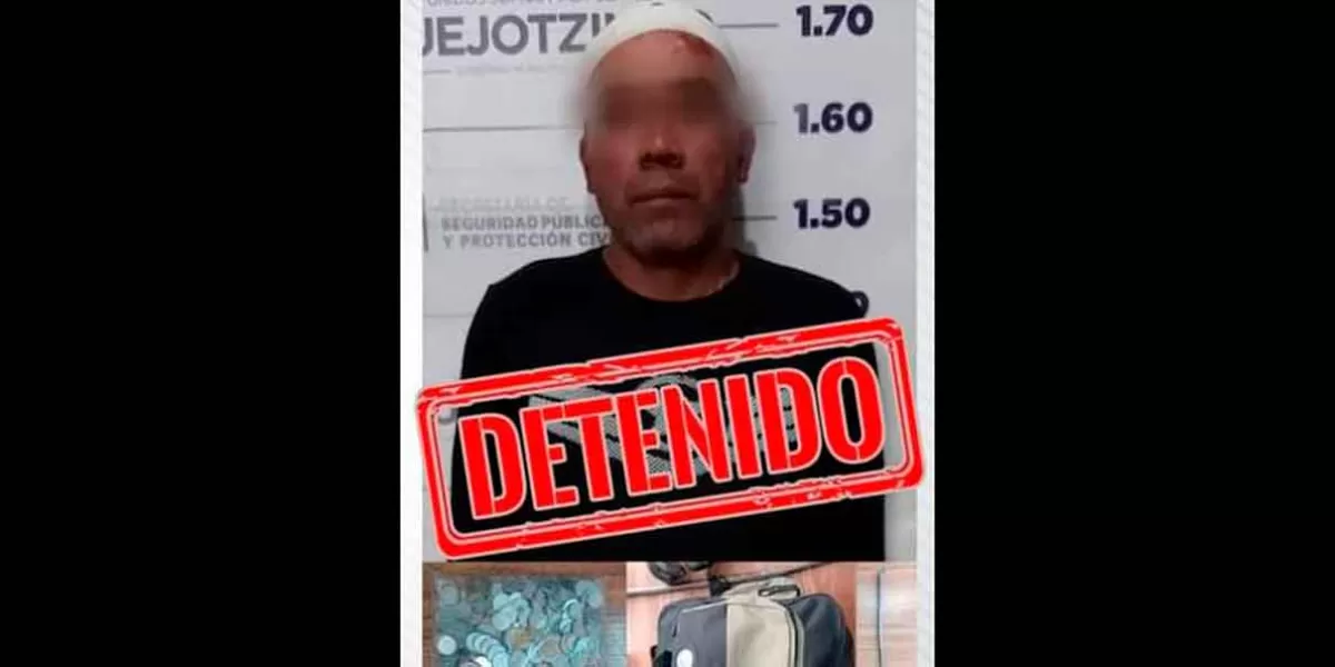 Detienen a sujeto acusado de robo a casa habitación en Xalmimilulco