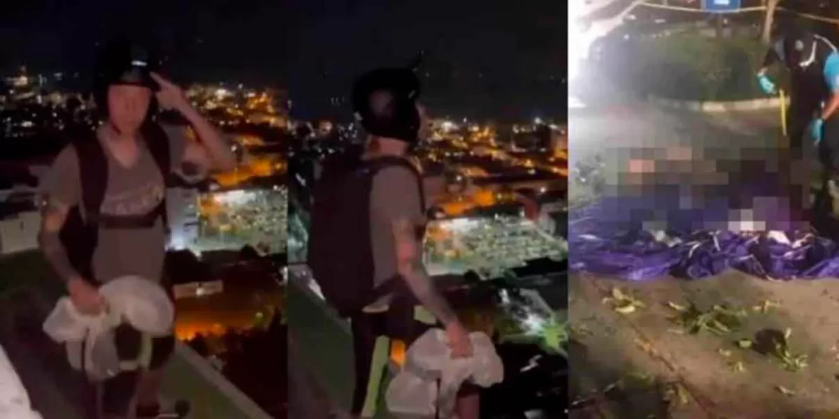 VIDEO. Paracaídas de joven no abre y MUERE tras saltar de un edificio en Tailandia