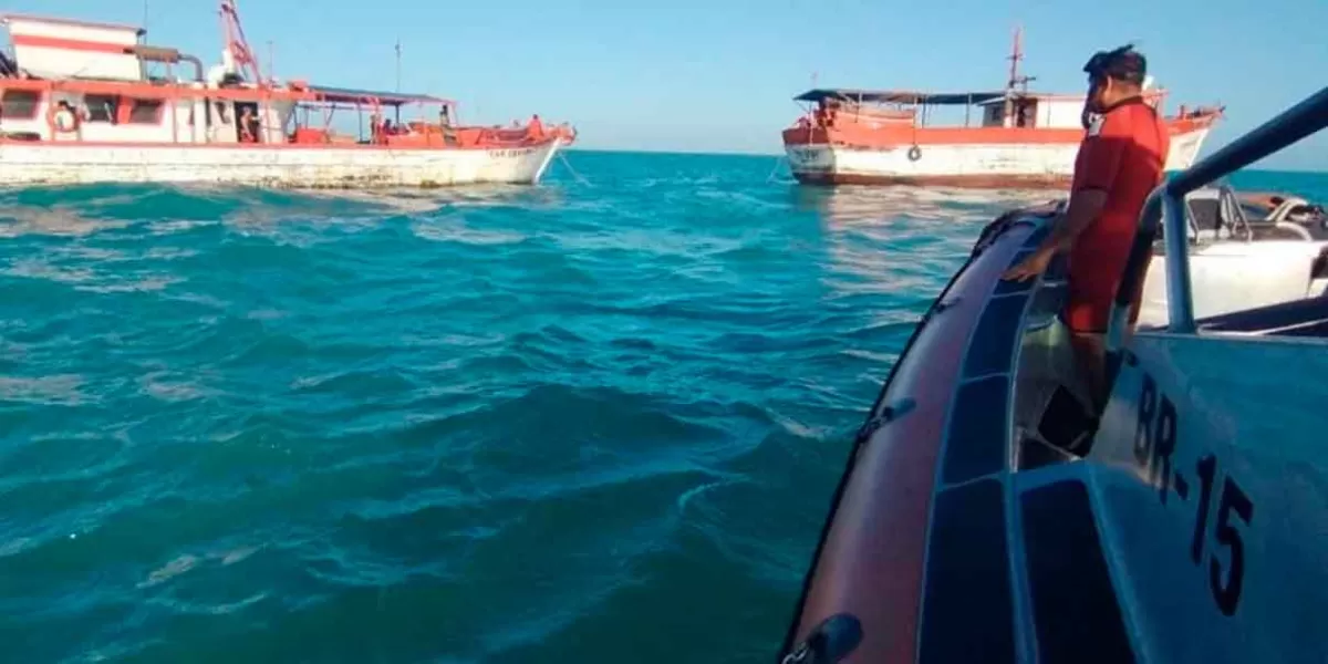 En Yucatán, tripulación de mujeres rescata a pescadores a la deriva en la mar