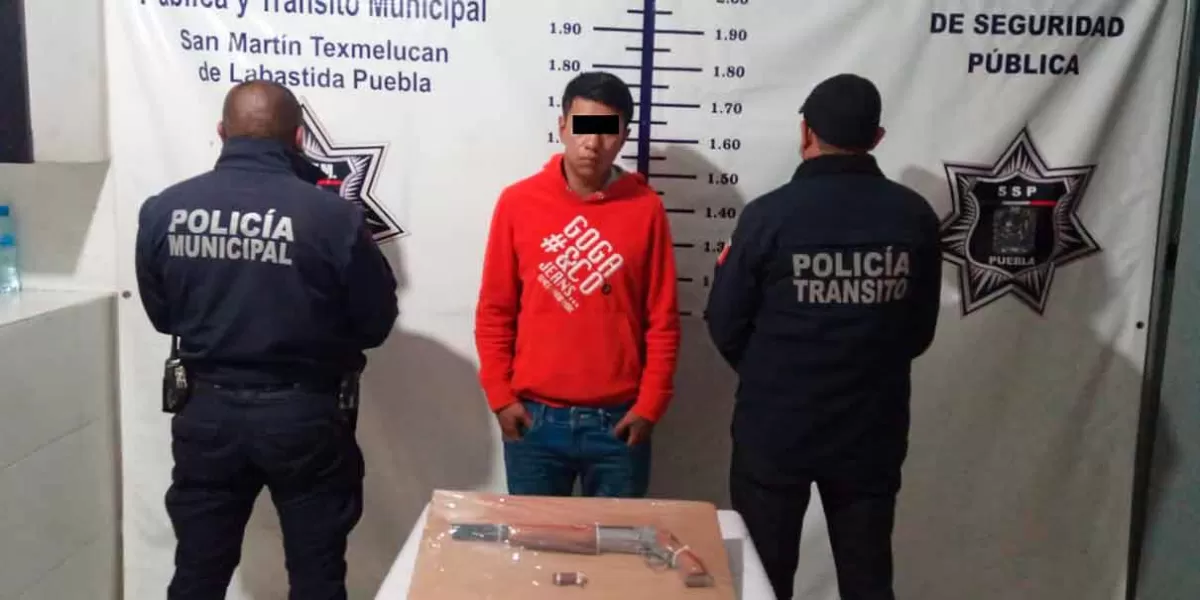 Detienen en Texmelucan a “El Toro”, presunto asaltante de tiendas
