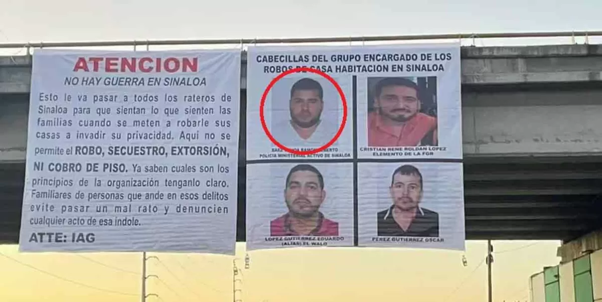 Desaparece Agente de la FGE señalado en ‘narcomantas’ en Sinaloa