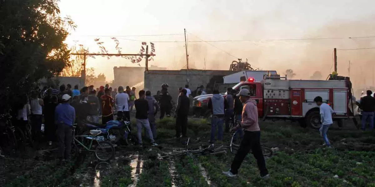 Voló polvorín en Moyotzingo; murieron 3 personas destrozadas y calcinadas  